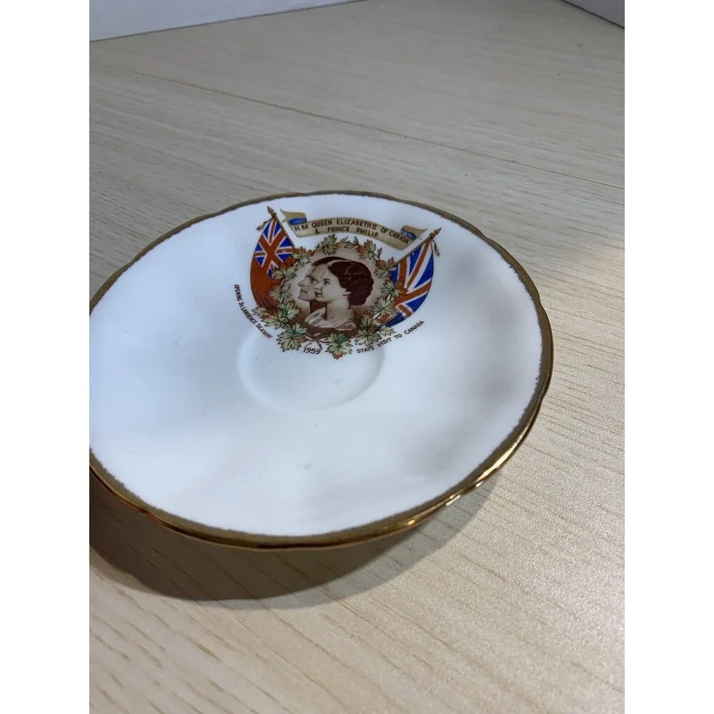 Jason Bone China Saucer Opening St. Lawrence Seaway State Visit To Canada 1959